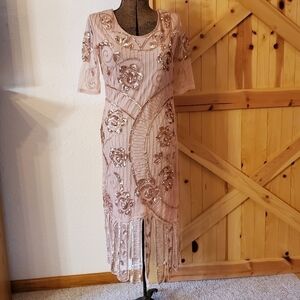PENGDA 1920's flapper dress sz L, perfect for any costume party! Smoke free home